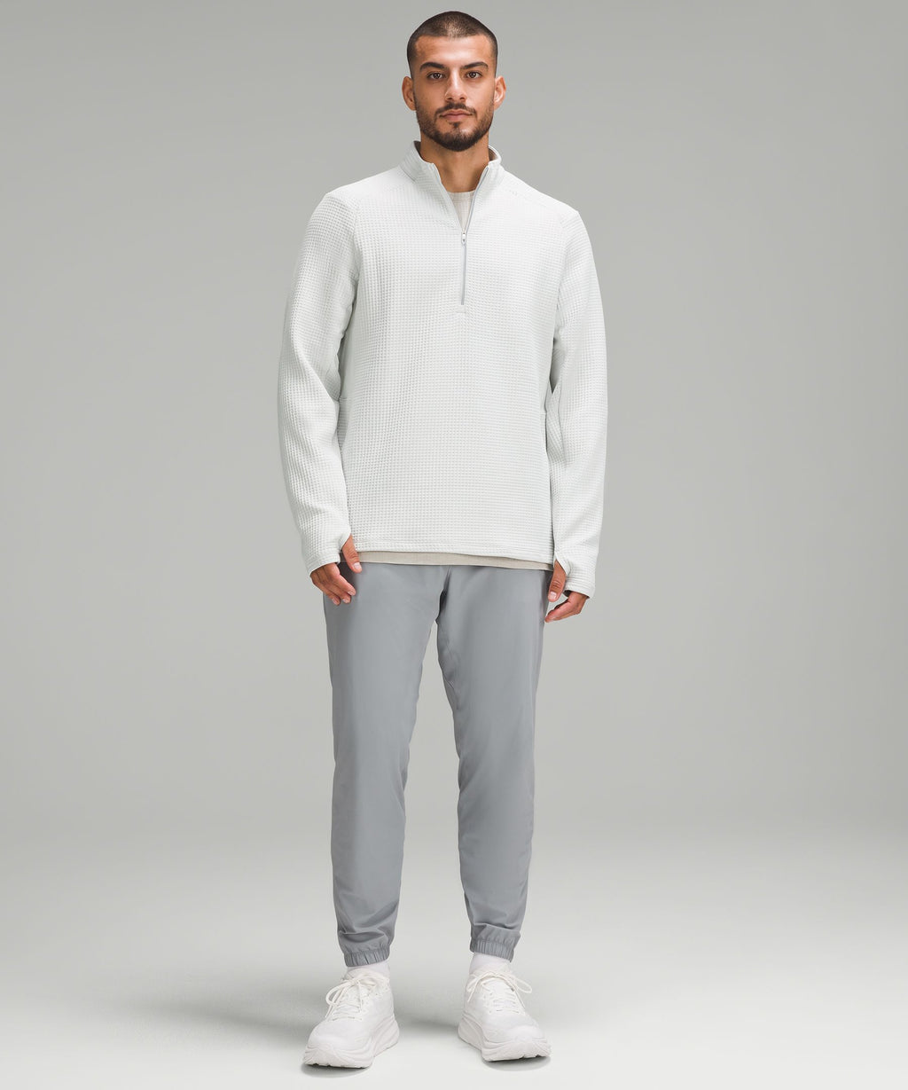 Waffle-Knit Half Zip