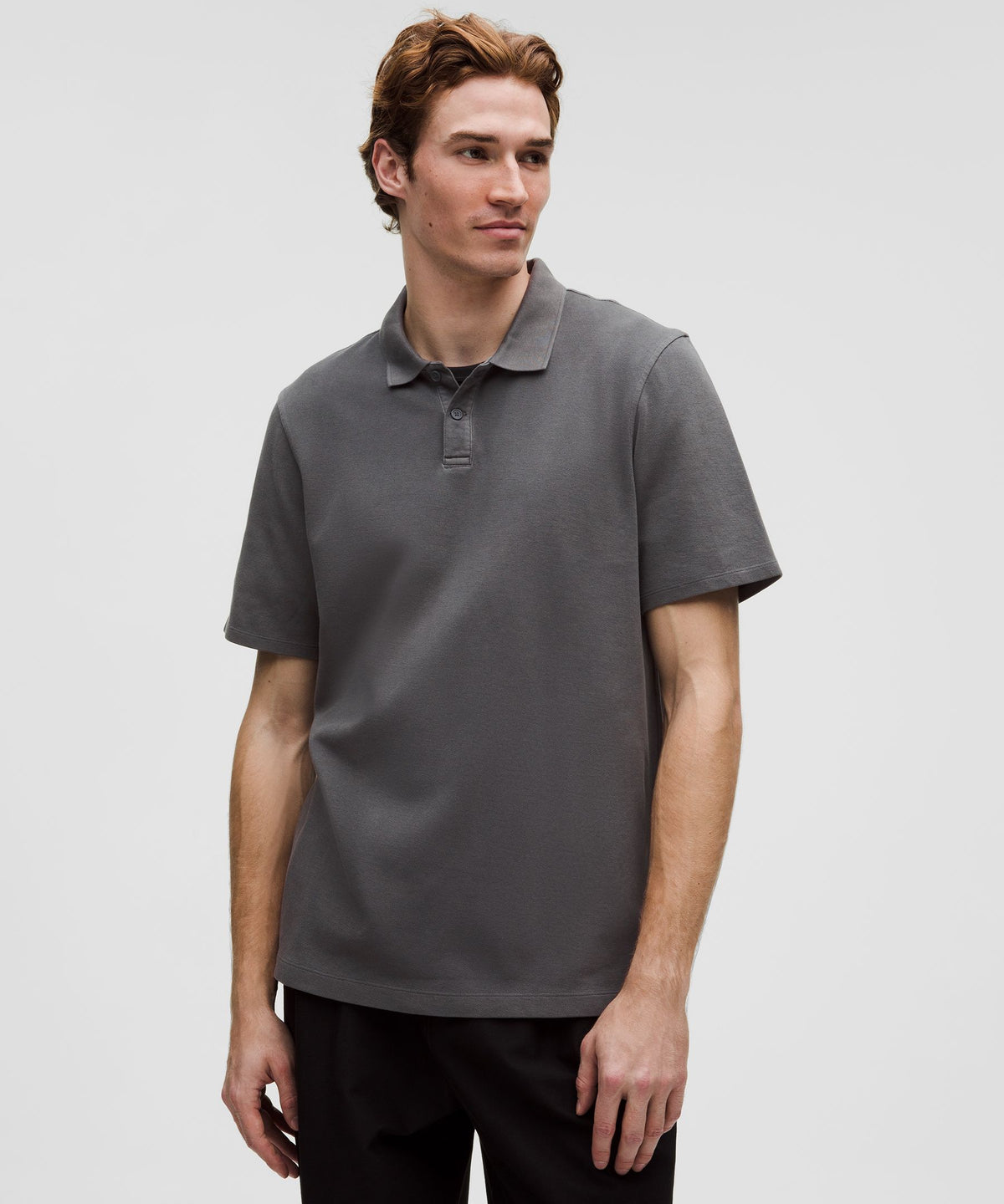 Cotton-Blend Pique Short-Sleeve Polo Shirt