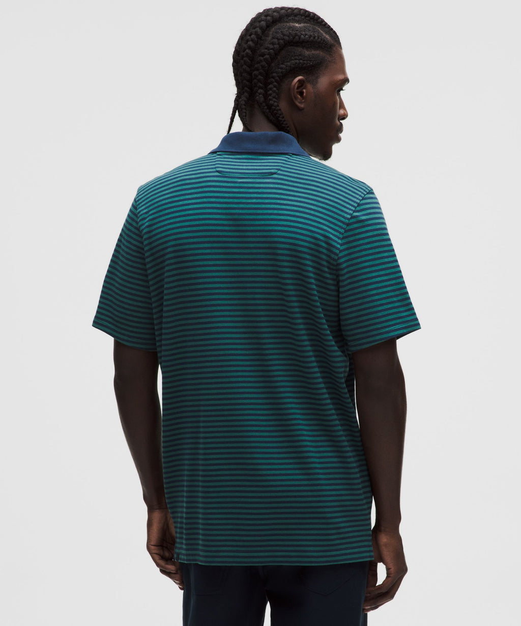 Cotton-Blend Pique Short-Sleeve Polo Shirt