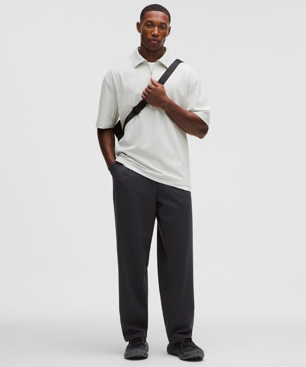 Daydrift Oversized Zip-Neck Polo Shirt