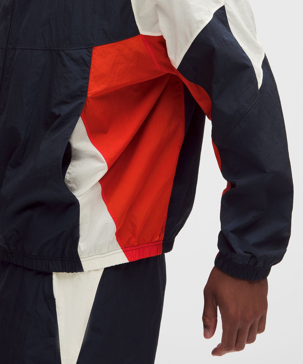 Nylon Oversized Track Jacket