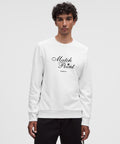 French Terry Classic-Fit CrewneckTennis Graphic