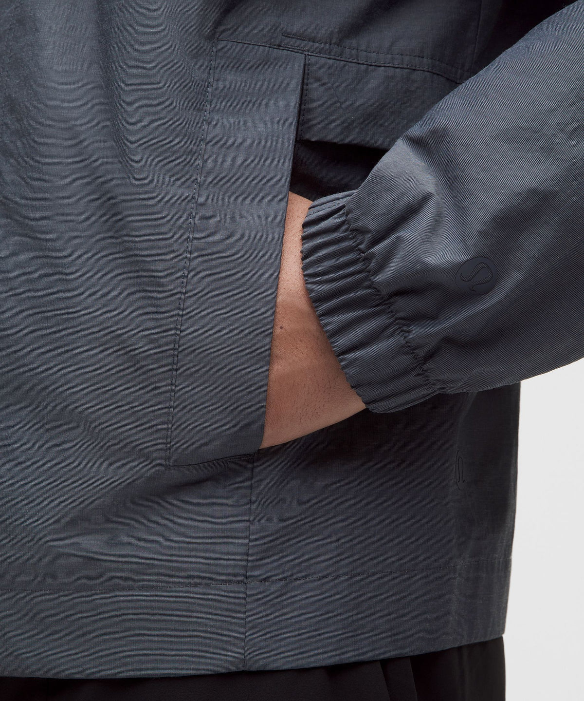 Cotton-Blend Collared Jacket