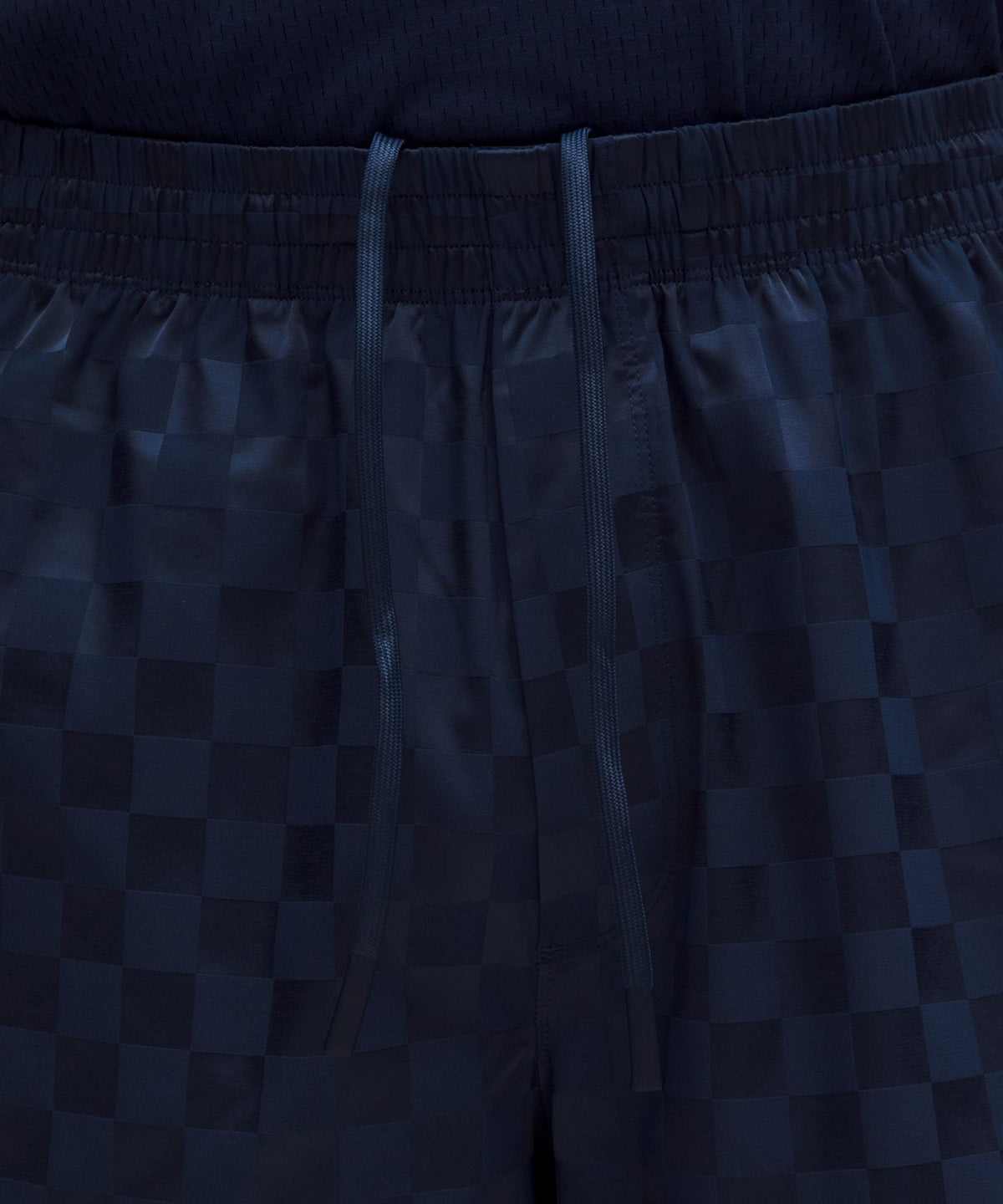 Checkerboard Satin Linerless Gym Short 7"