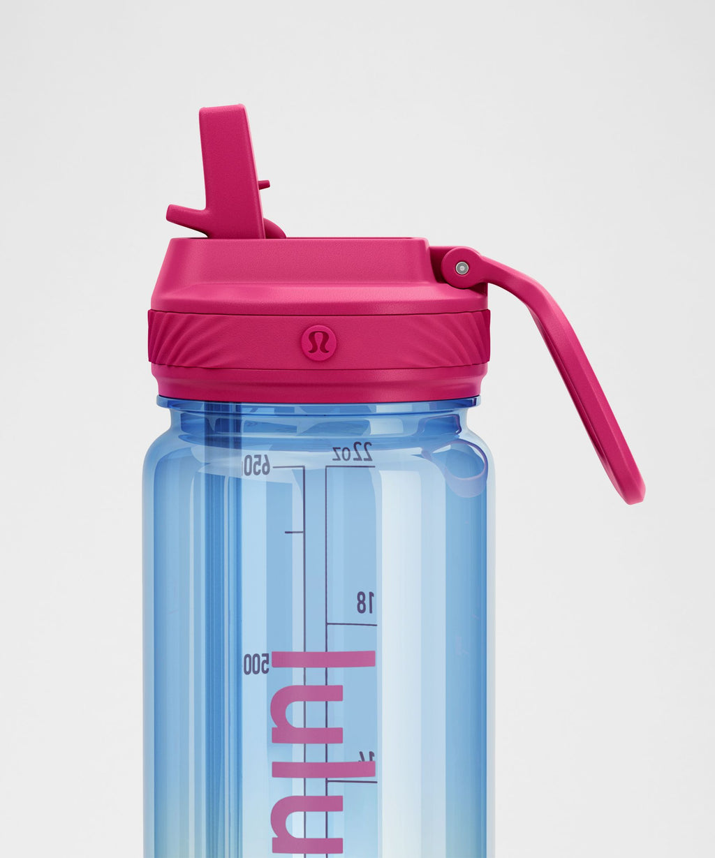 Back to Life Clear Bottle 24ozStraw Lid