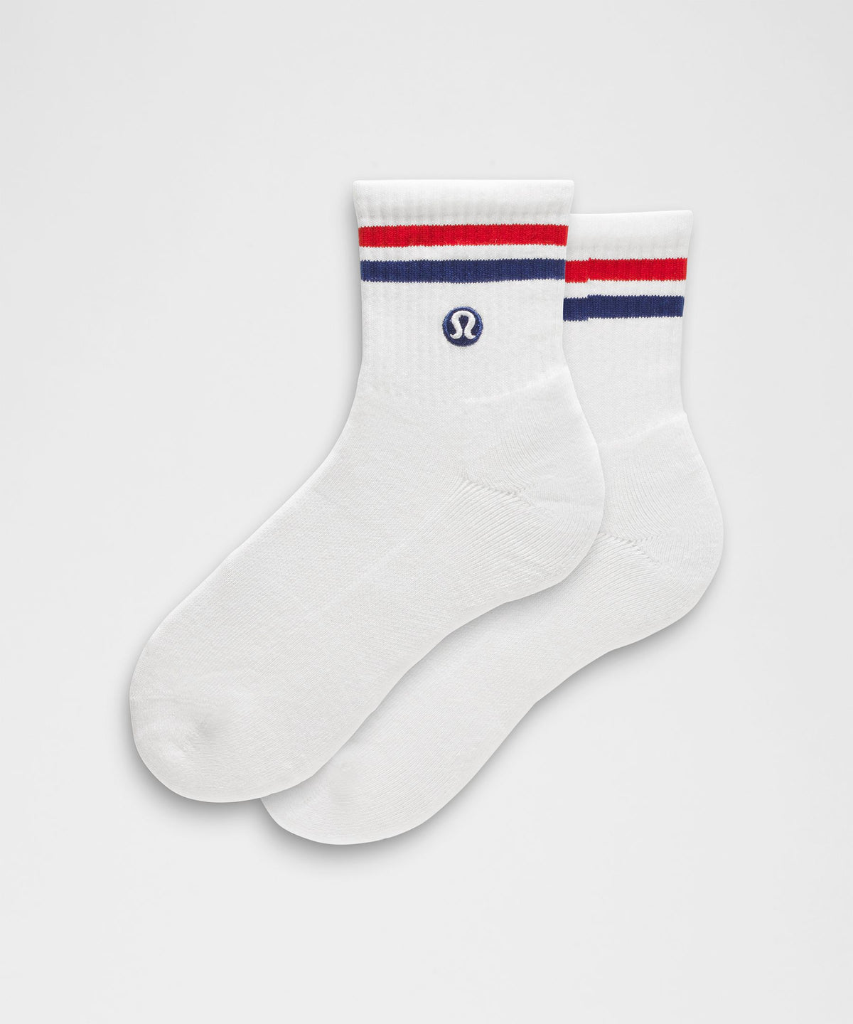 Unisex Daily Essential Quarter SocksStripe