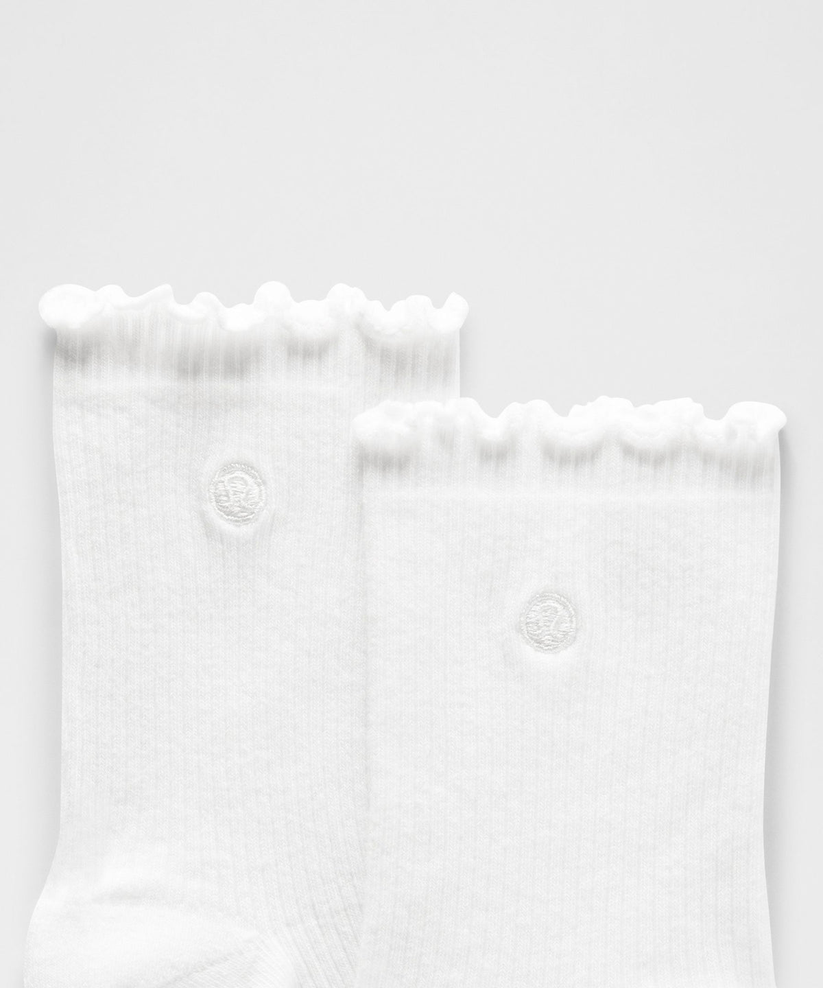Unisex Lettuce Edge Quarter Socks