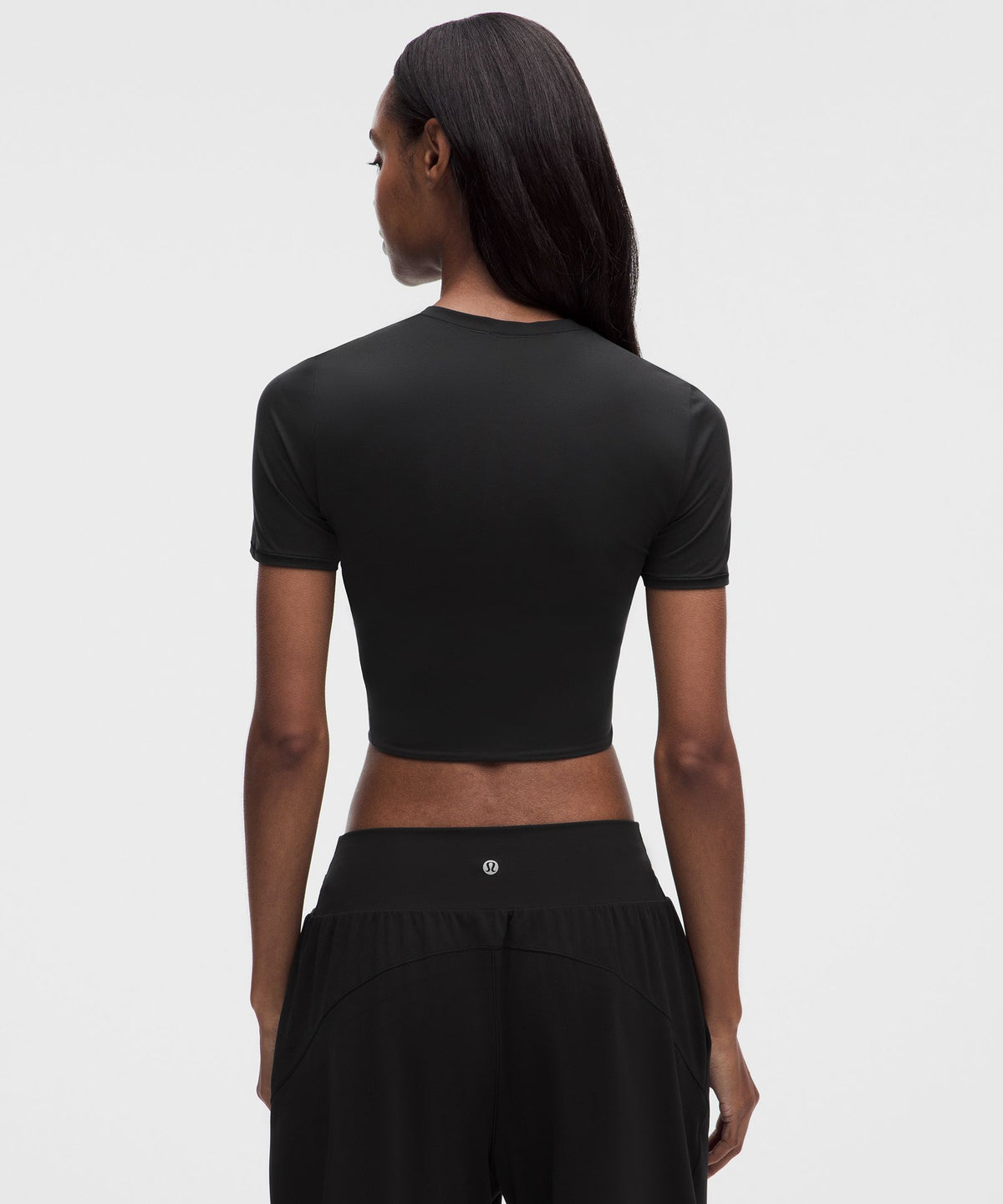 Wundermost Ultra-Soft Nulu Crewneck Cropped T-Shirt
