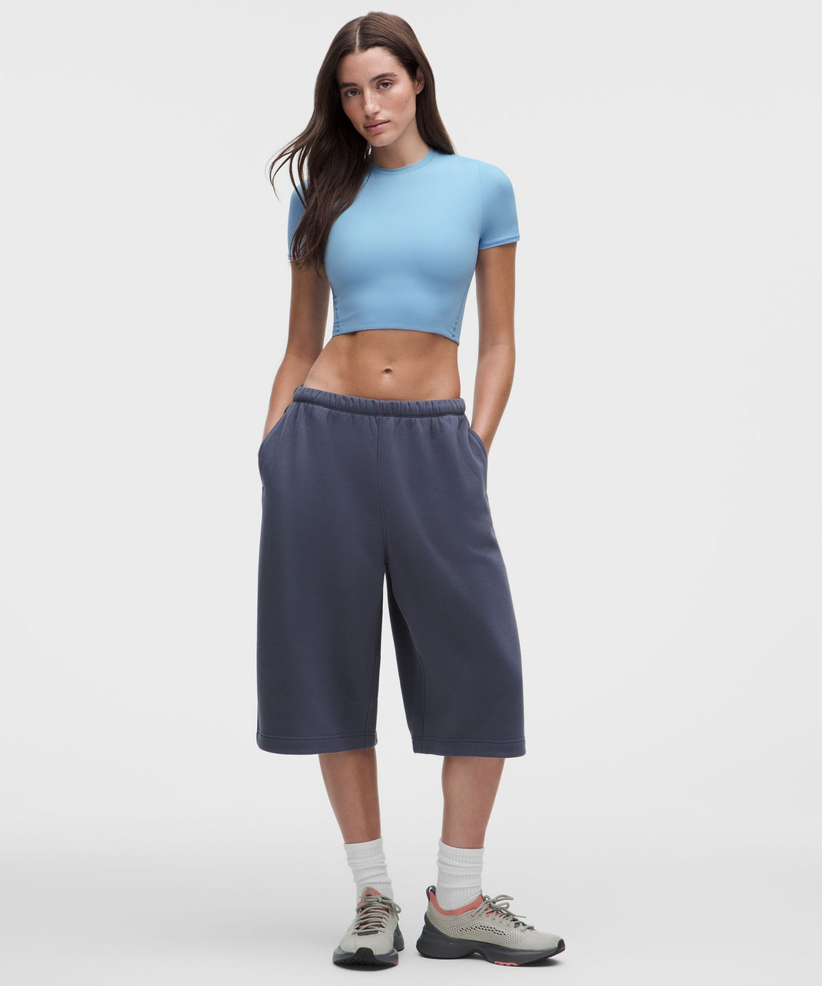 Wundermost Ultra-Soft Nulu Crewneck Cropped T-Shirt