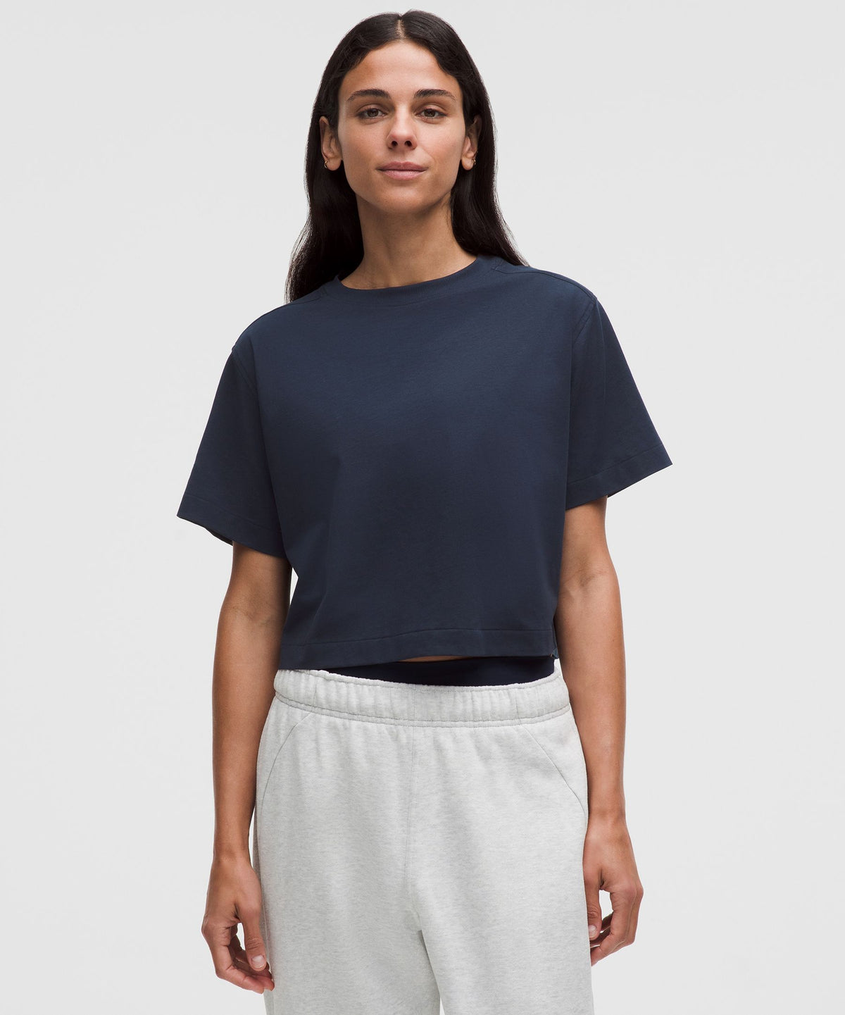 All Yours Organic Cotton-Blend Cropped T-Shirt