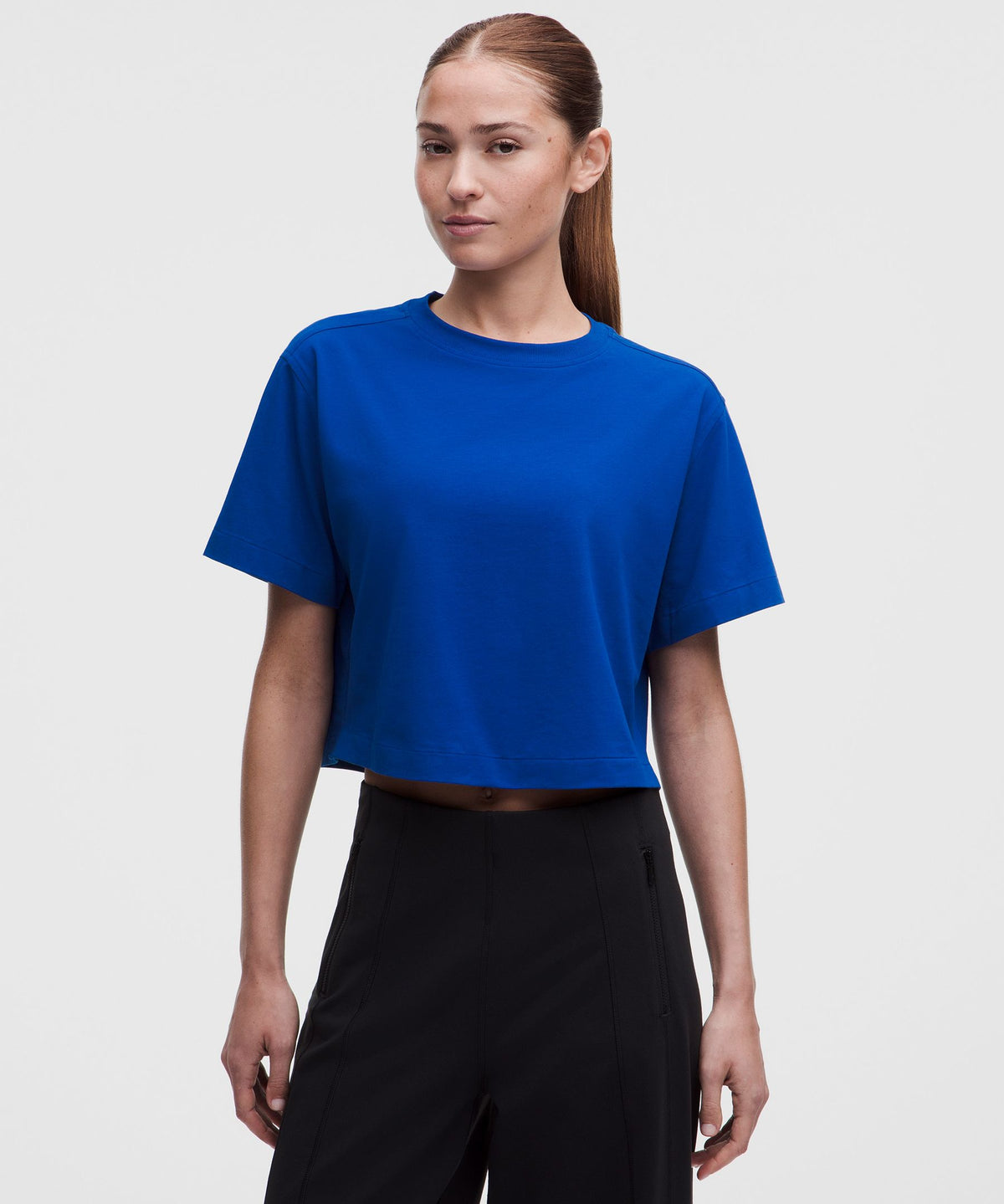 All Yours Organic Cotton-Blend Cropped T-Shirt