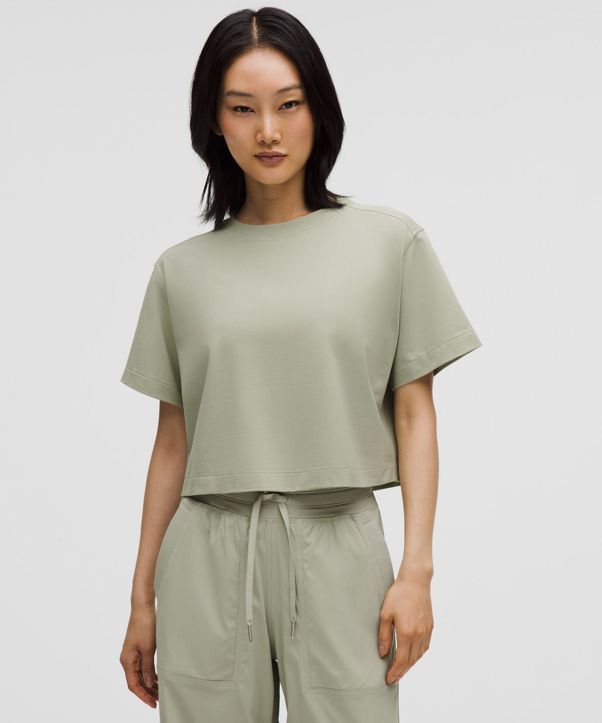 All Yours Organic Cotton-Blend Cropped T-Shirt