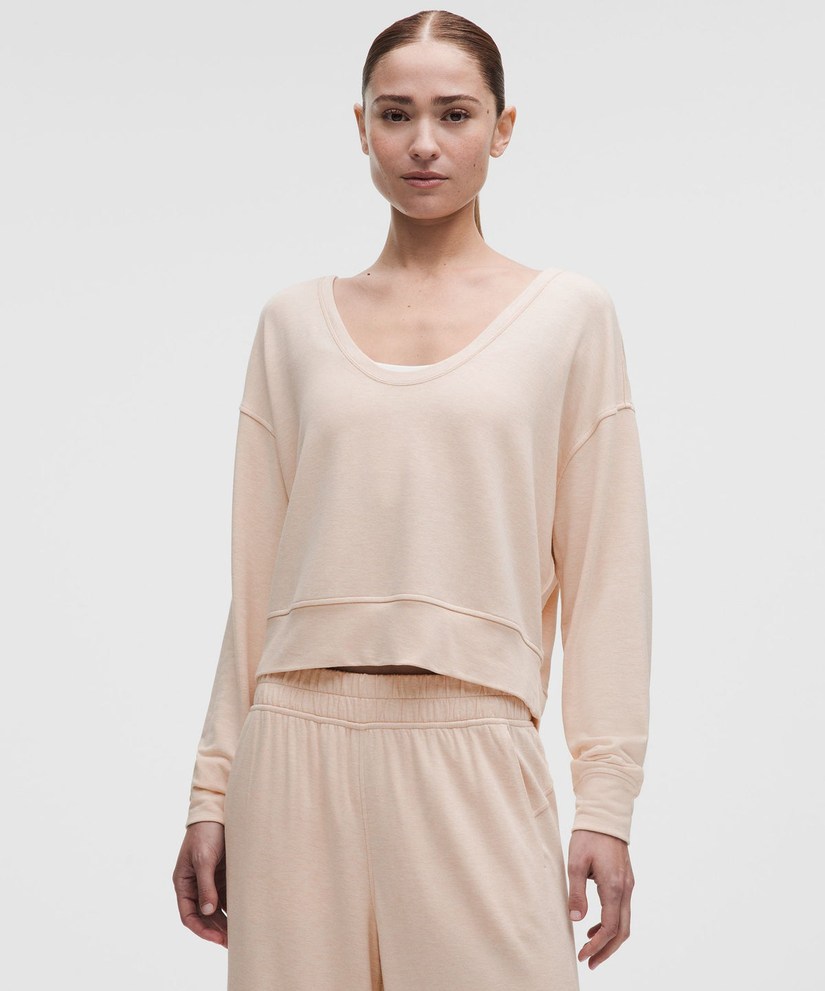 BeCalm Scoop-Neck Pullover