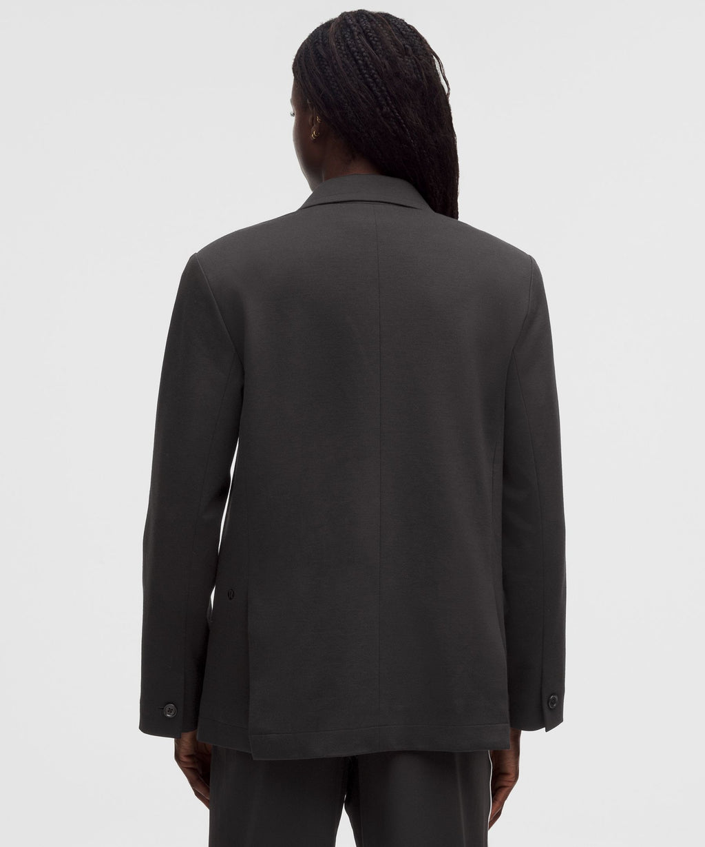 Brushed Twill Oversized Blazer