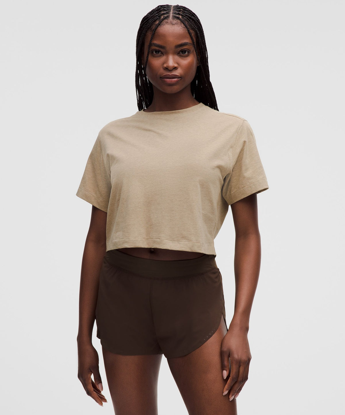 All Yours Organic Cotton-Blend Cropped T-Shirt
