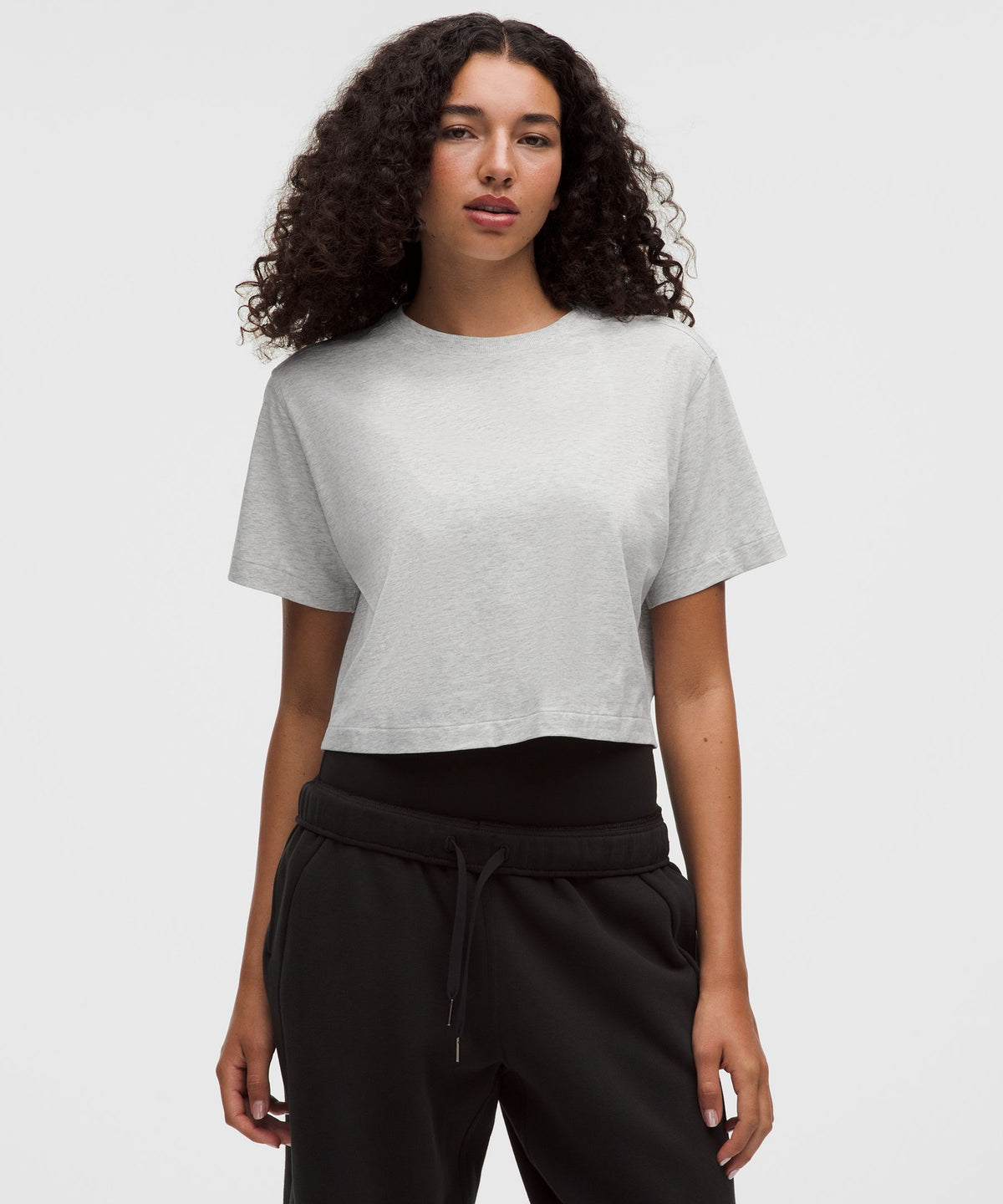 All Yours Organic Cotton-Blend Cropped T-Shirt