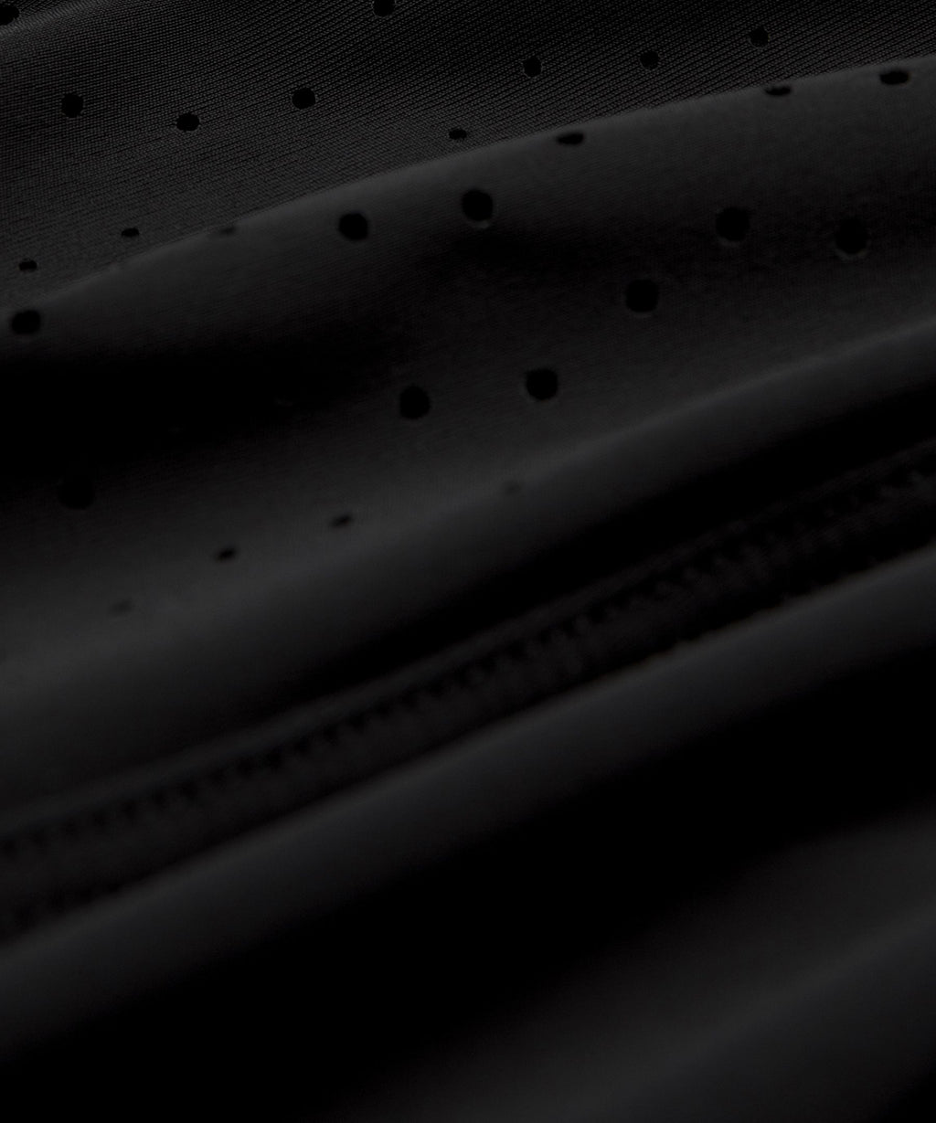 Sleek Perforated Running Short-Sleeve Shirt