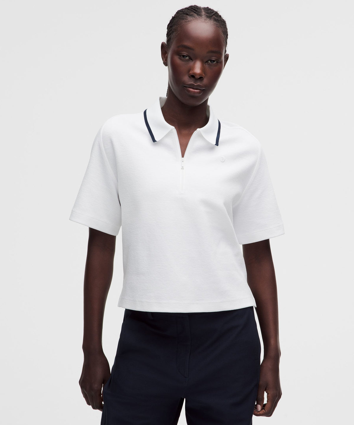 Cotton-Blend Pique Short-Sleeve Polo Shirt