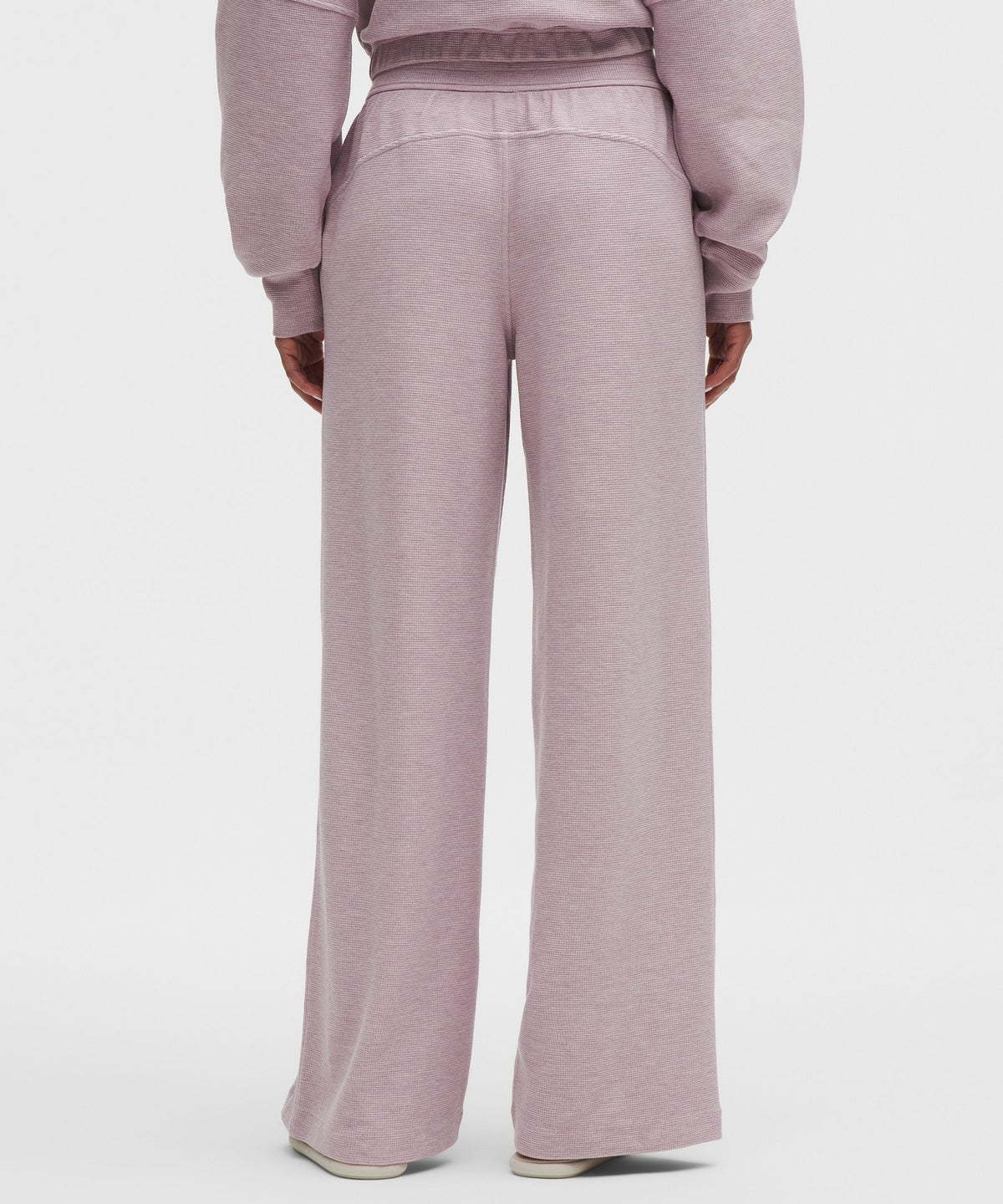 Scuba Mid-Rise Wide-Leg PantWaffle