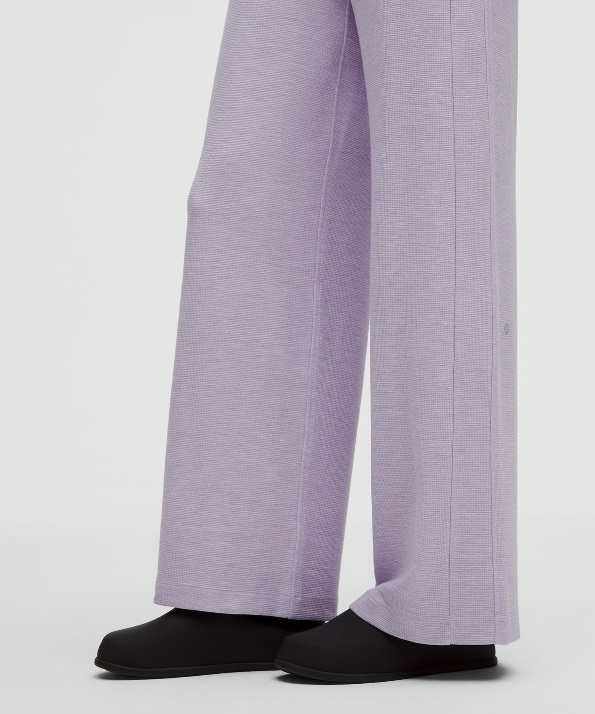 Scuba Mid-Rise Wide-Leg PantWaffle