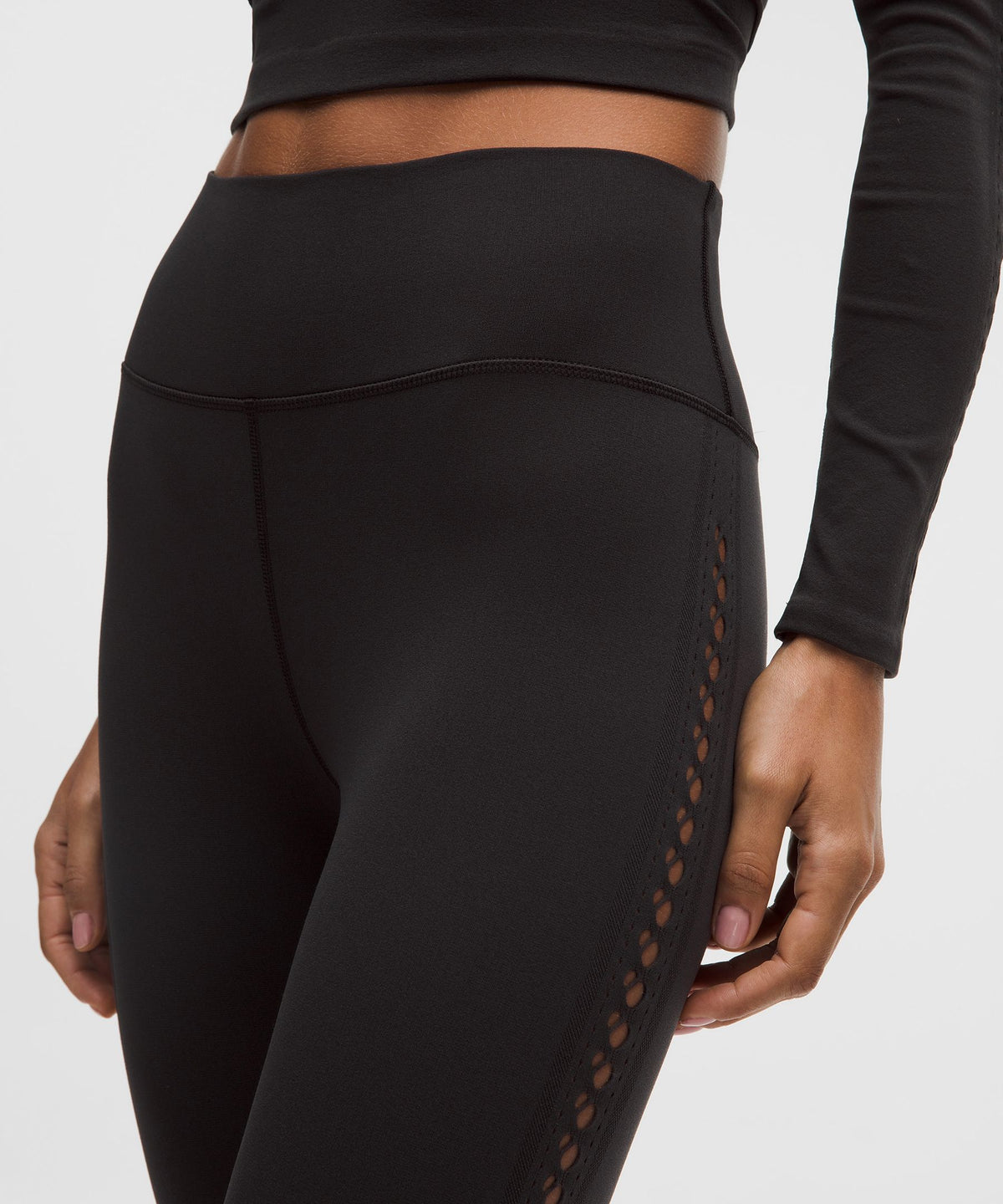 RevealKnit Eyelet High-Rise Tight7/8 Length