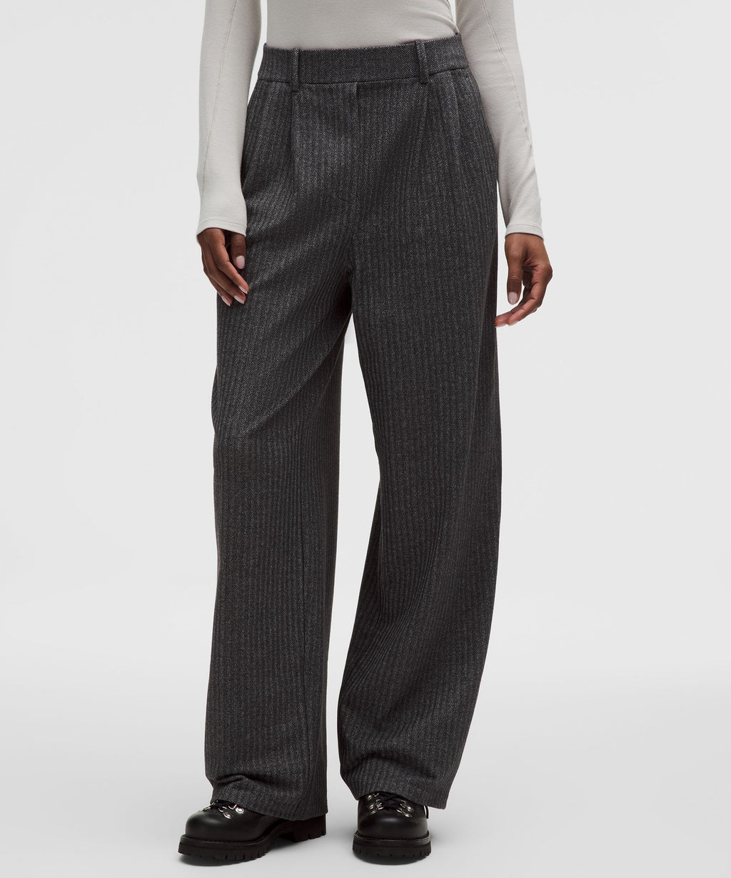 Daydrift High-Rise Wide-Leg Trouser RegularHerringbone