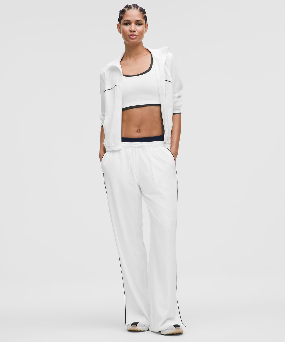 Court Rival Wide-Leg Track Pant RegularStitched Logo