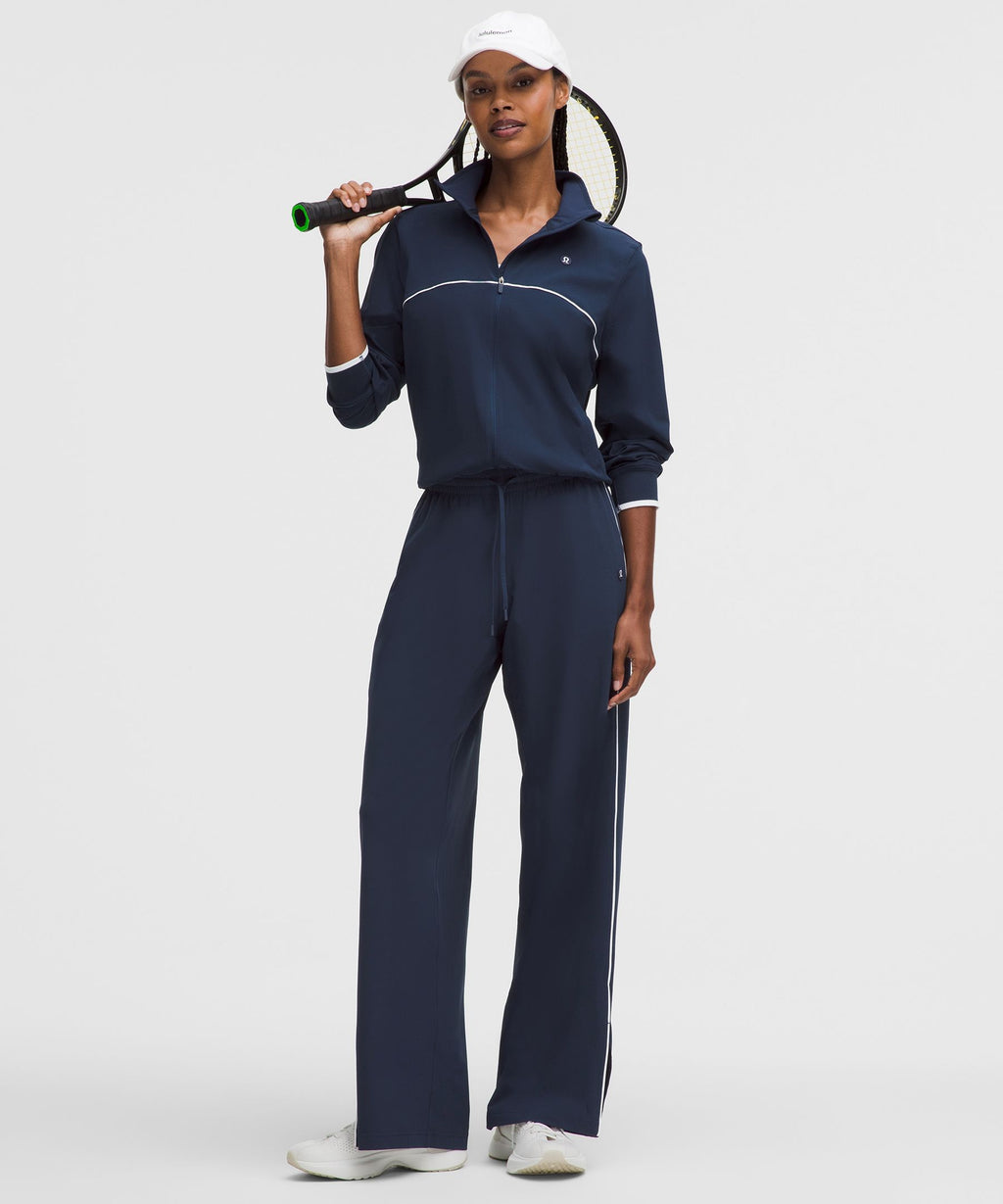 Court Rival Wide-Leg Track Pant RegularStitched Logo