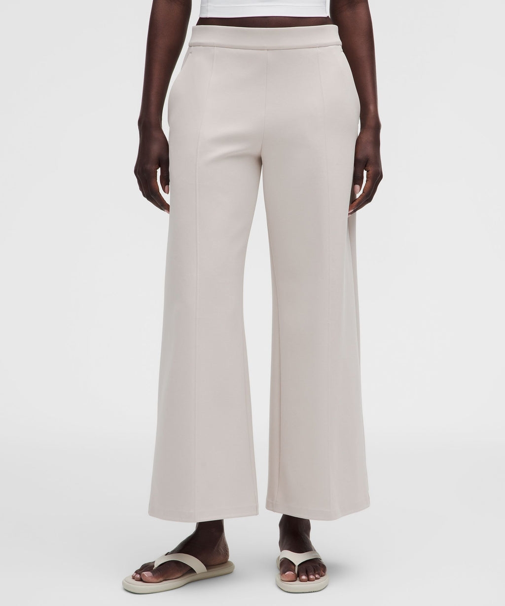 Daydrift Mid-Rise Cropped Wide-Leg Trouser ShortTwill