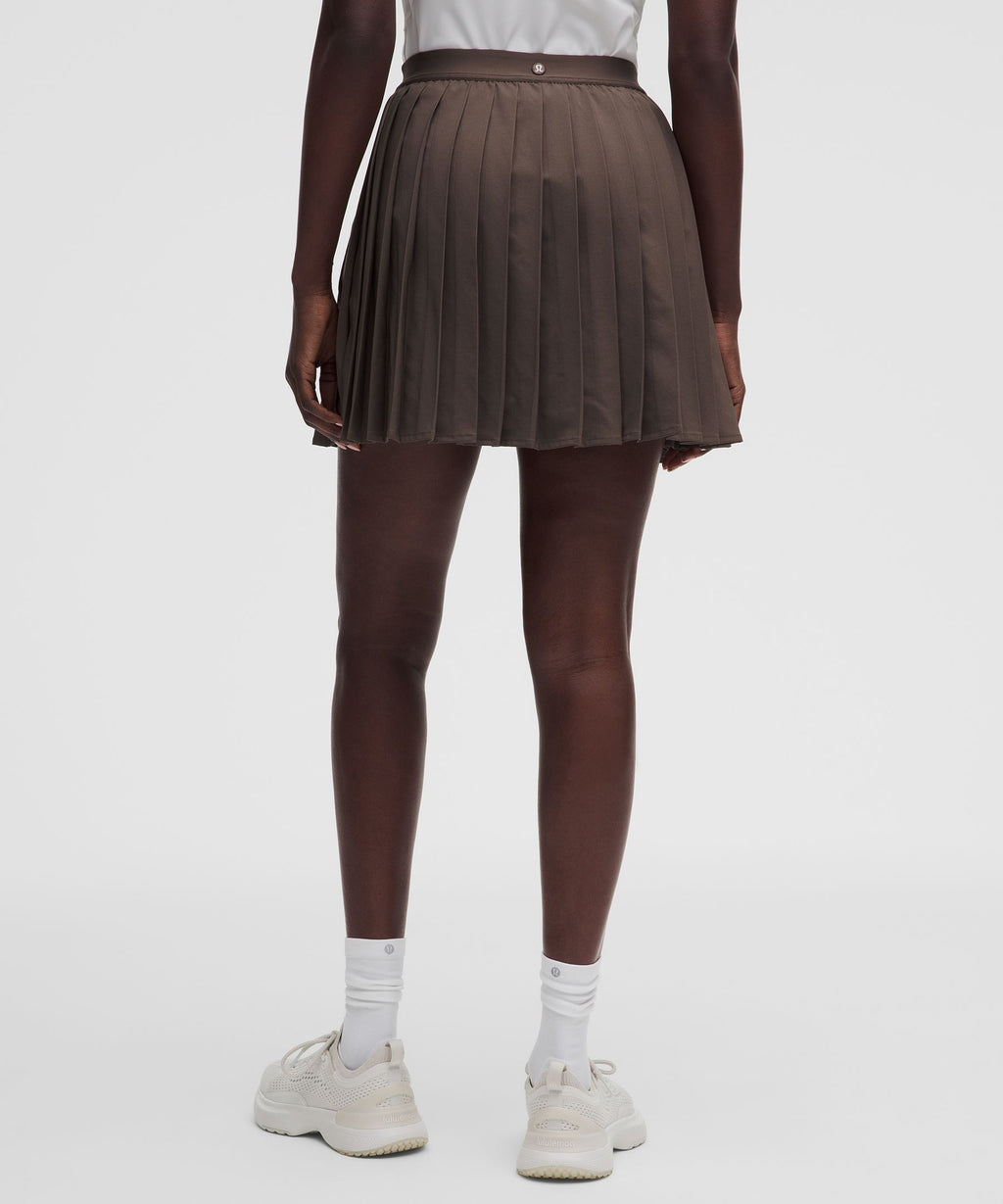 High-Rise Pleated Tennis SkirtLong
